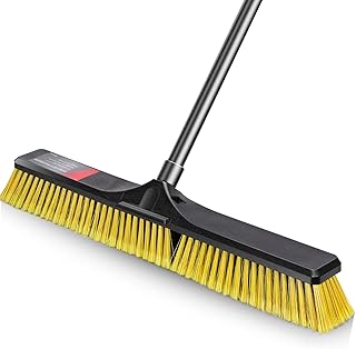 24-inch Heavy Duty Push Broom with Long Handle