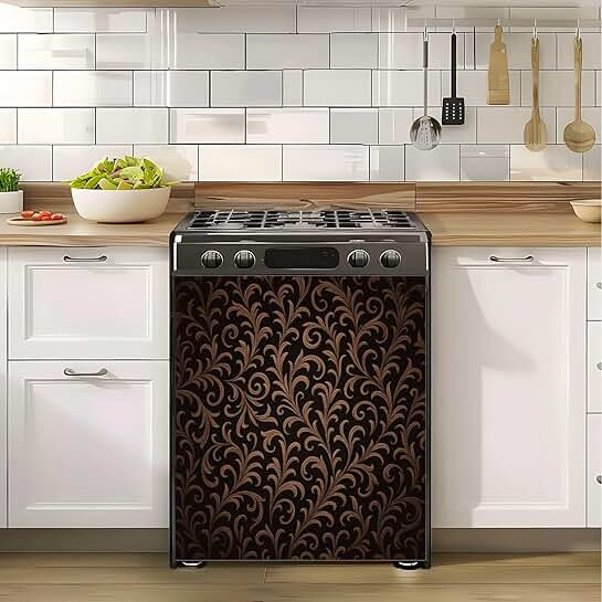 Vintage Gothic Magnetic Dishwasher Cover, 23x26 inches