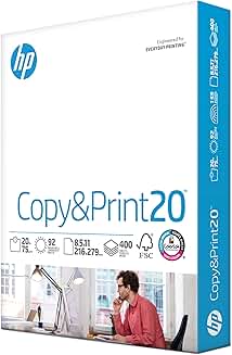 8.5 x 11 Copy & Print Paper, 20 lb, 400 Sheets