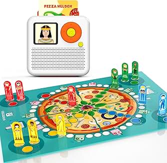 Board Game and Audio Player Set for Kids 4-8