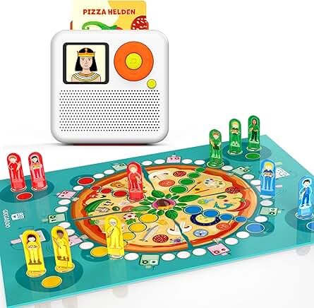Board Game and Audio Player Set for Kids 4-8