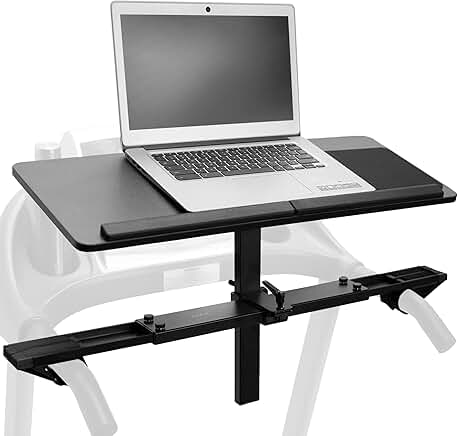 Wooden Laptop Treadmill Desk with Mouse Pad and Wrist Support