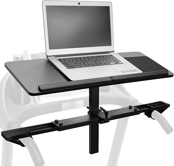 Wooden Laptop Treadmill Desk with Mouse Pad and Wrist Support