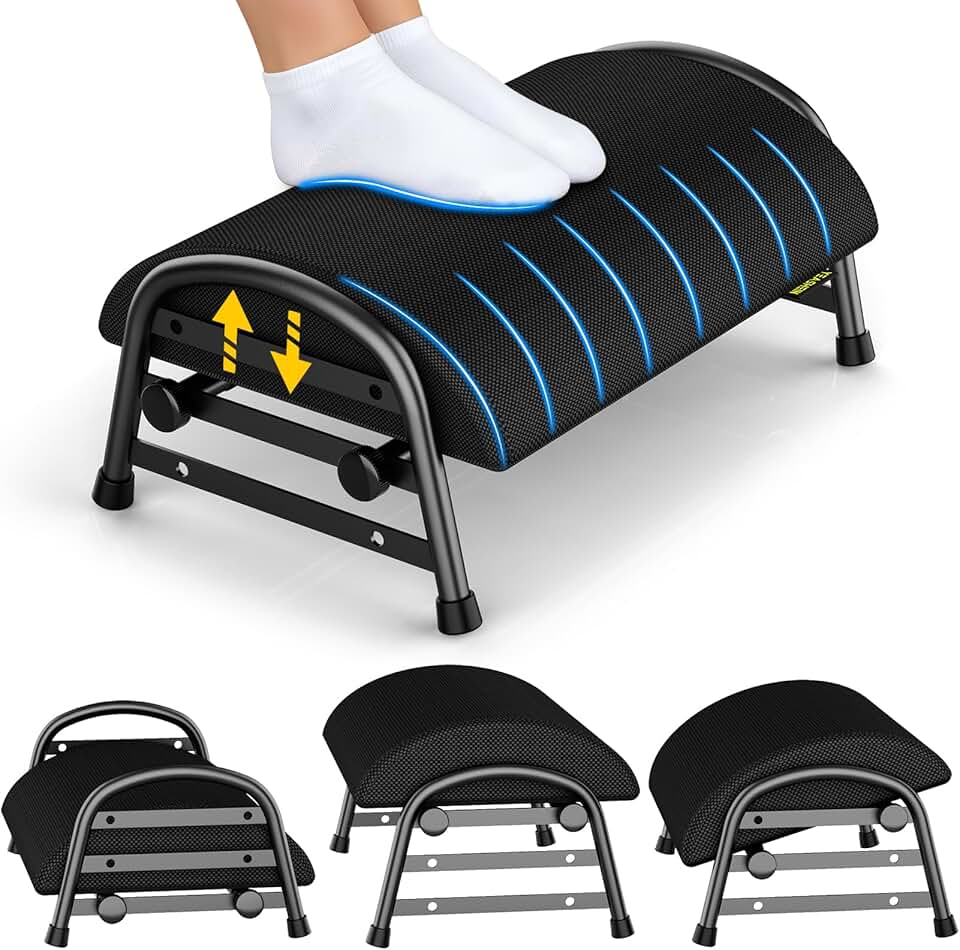 Adjustable Under Desk Foot Rest for Comfort