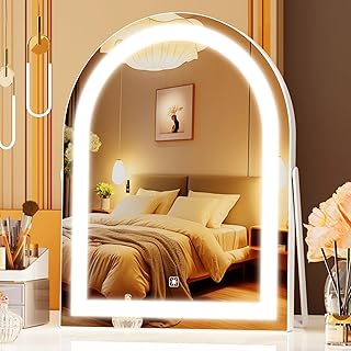 Lighted 16-Inch Makeup Mirror with Touch Control and Rotation