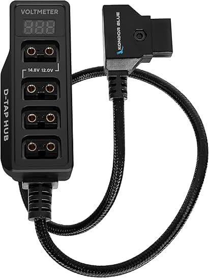 12V Metal D-Tap Power Splitter with Mounting Holes
