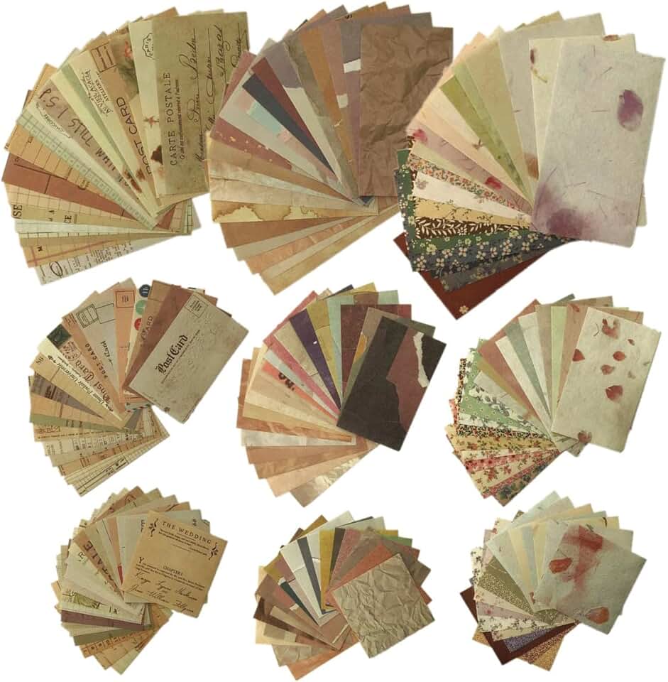 Vintage Scrapbooking and Decoupage Paper, 360 Sheets
