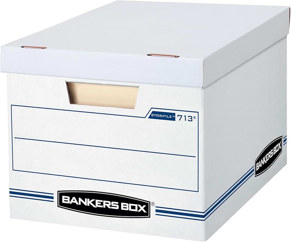 30 Basic Duty File Storage Boxes with Lids