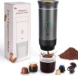 Portable 3-in-1 Electric Espresso Machine for Travel