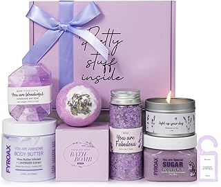 7-Piece Lavender Spa Gift Set for Women