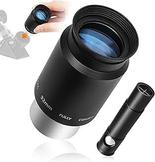 Metal Collimating Cheshire Eyepiece and 32mm Plossl Eyepiece Bundle