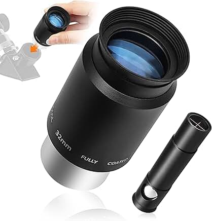 Metal Collimating Cheshire Eyepiece and 32mm Plossl Eyepiece Bundle