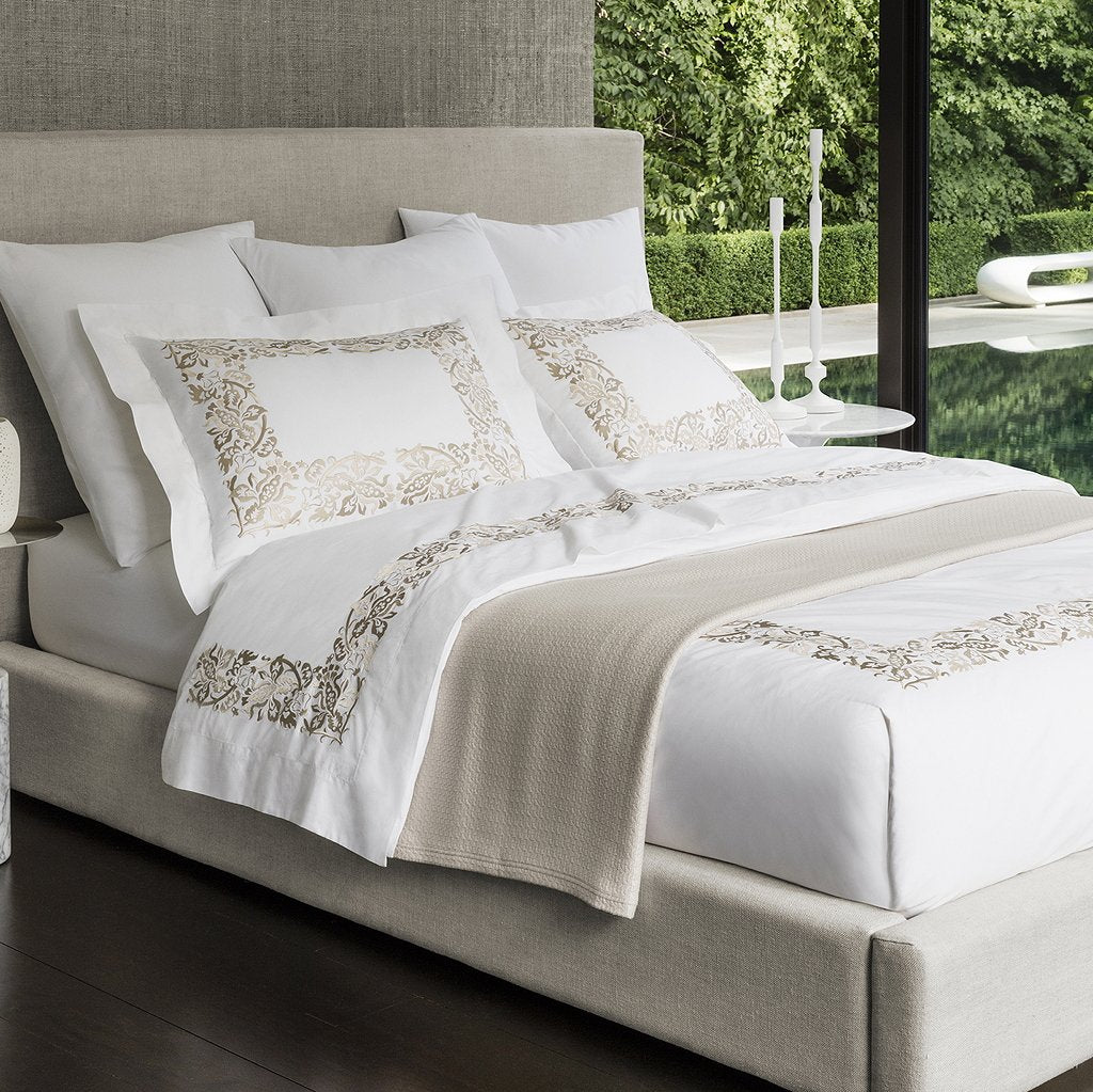 Saxon King Pillowcases Pair)  Champagne