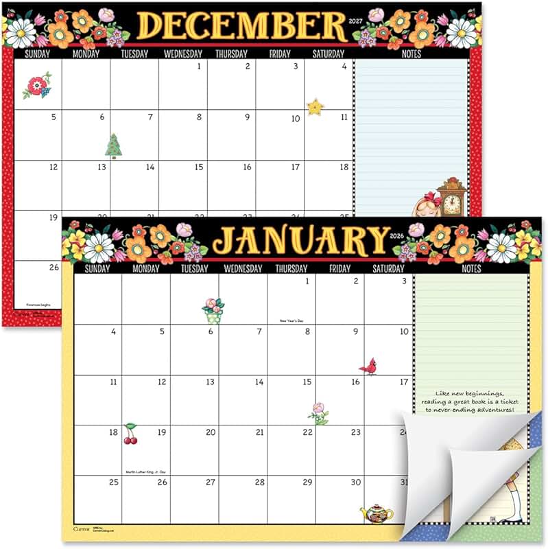 2026-2027 Mary Englebreit Desk Calendar, 11x16.25 inches