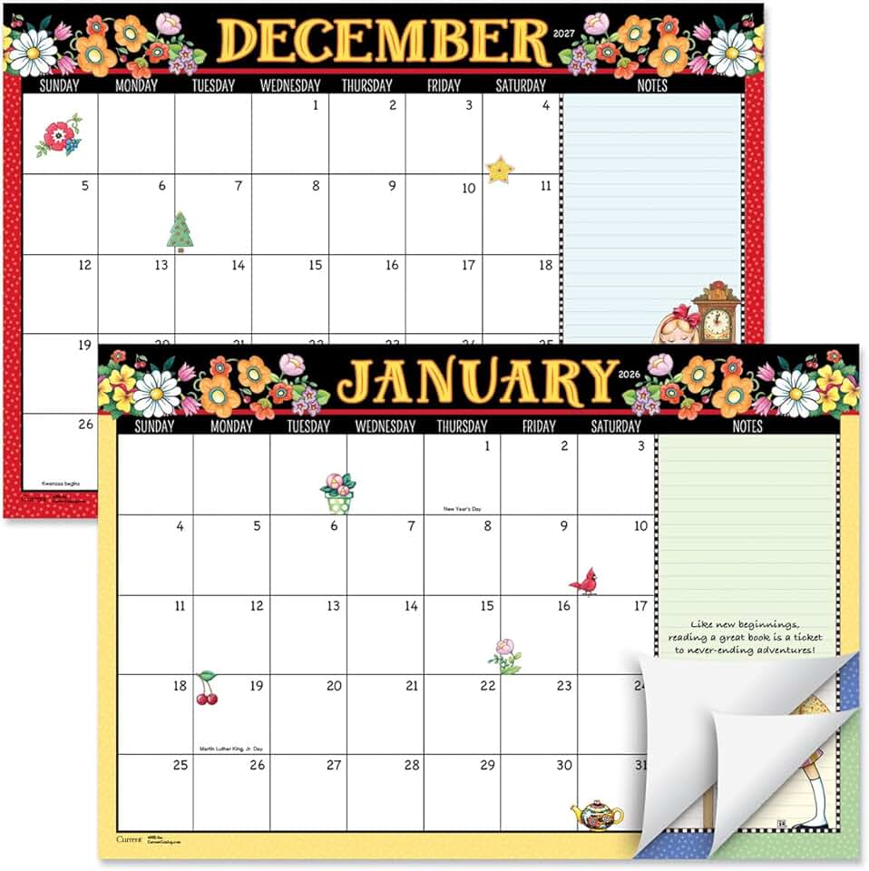 2026-2027 Mary Englebreit Desk Calendar, 11x16.25 inches
