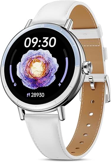 Women’s 1.27” HD Round Fitness Watch with Heart Rate and Sleep Tracking