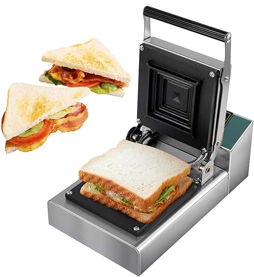 Electric Sandwich Maker with Indicator Lights