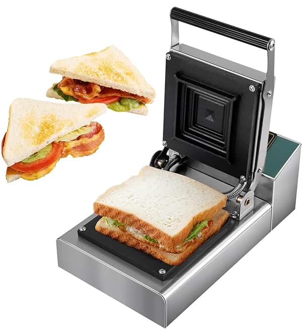 Electric Sandwich Maker with Indicator Lights