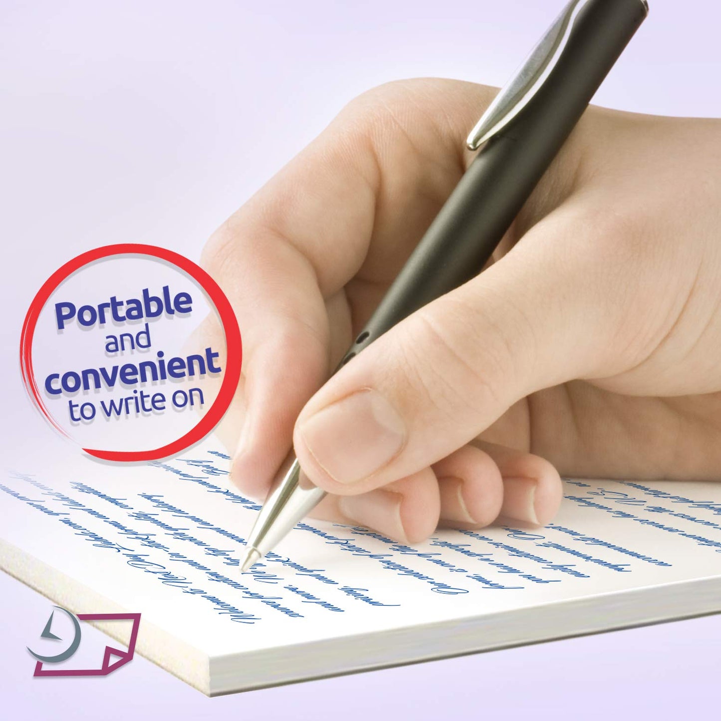 Set of 10 small writing pads with 50 sheets each