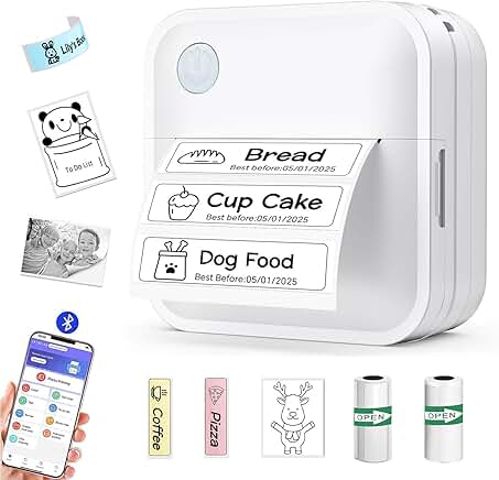 Portable Bluetooth Label Maker for Home and Office