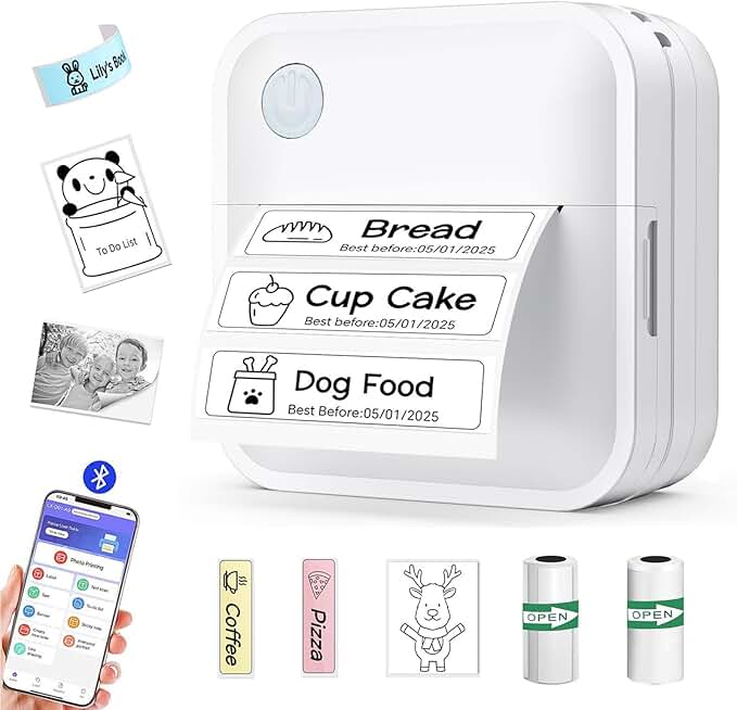 Portable Bluetooth Label Maker for Home and Office
