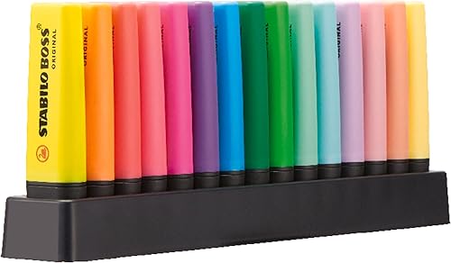 Set of 15 assorted highlighters