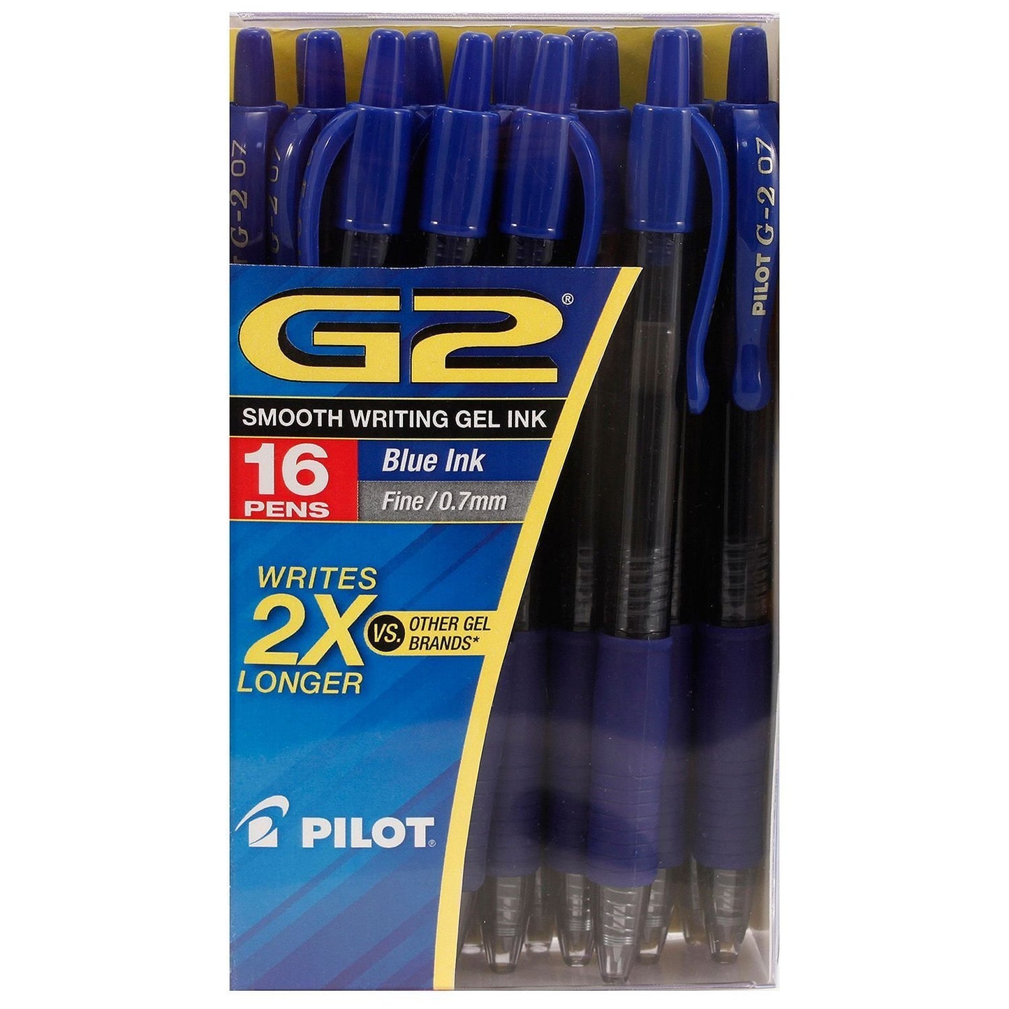 Blue Fine Point Gel Pens, 16 Pack