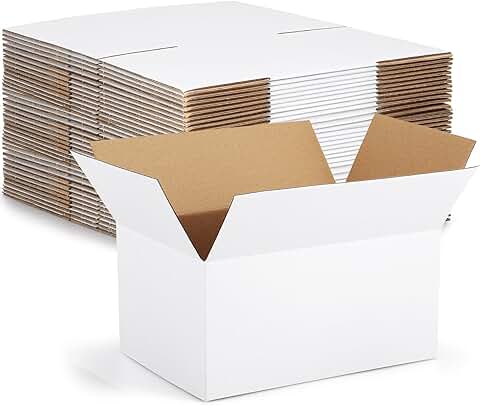 Small white shipping boxes, 30-pack