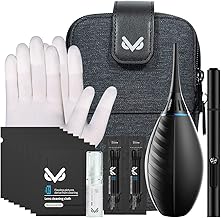 Professional Camera Cleaning Kit with Bag, Blower, Pen, Spray, and Cloth