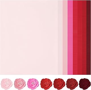 70 Sheets of Red Tones Gradient Cardstock, 8.5x11, 92lb