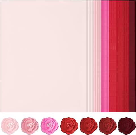 70 Sheets of Red Tones Gradient Cardstock, 8.5x11, 92lb