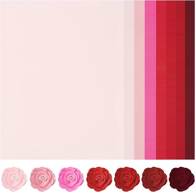 70 Sheets of Red Tones Gradient Cardstock, 8.5x11, 92lb