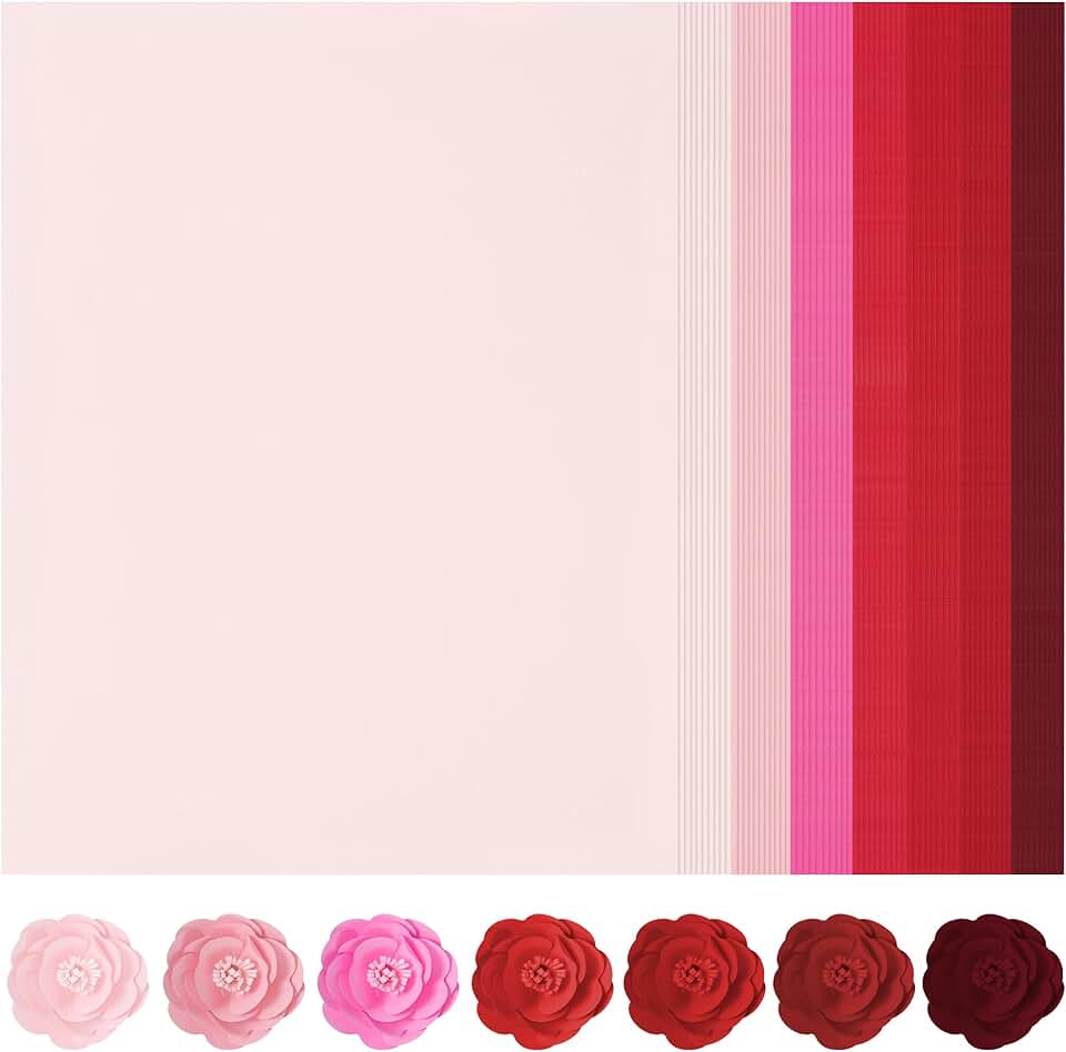 70 Sheets of Red Tones Gradient Cardstock, 8.5x11, 92lb