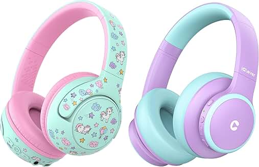 Kids Bluetooth Headphones with Fast Charging and Safe Volume