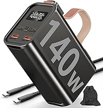 Portable 140W 50,000mAh Power Bank with 4 USB-C Ports