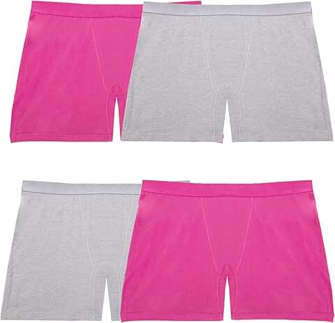 Women's Stretch Mid Thigh Boxer Briefs in Plus Size