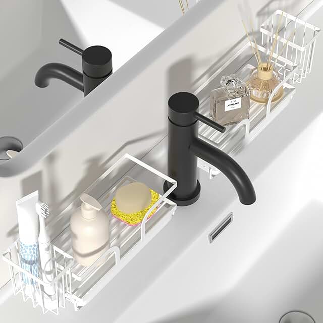 Bathroom Counter Organizer and Perfume Tray, 2 Pack
