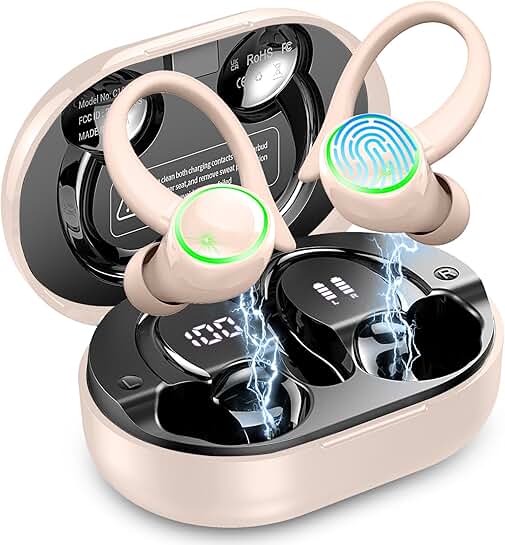 Wireless Bluetooth Earbuds with Noise Cancelling and 50H Playtime