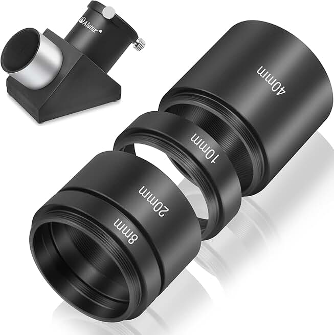1.25-inch 90-degree diagonal mirror with extension tube kit