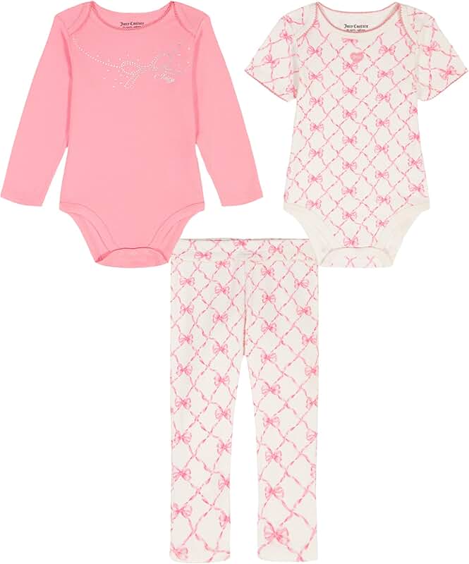 Baby Girls' Two-Piece Bodysuit and Pant Set
