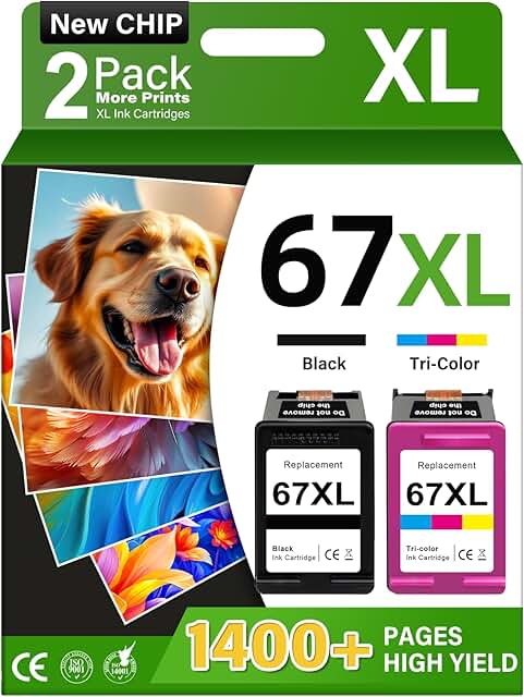 Black and color ink cartridges for HP printers