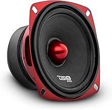4-inch Red Aluminum Bullet Midrange Speaker