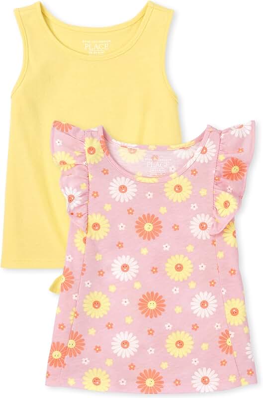 Girls' Tie Front Tank Top 2-Pack