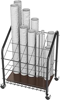 20-slot double-layer blueprint storage cart