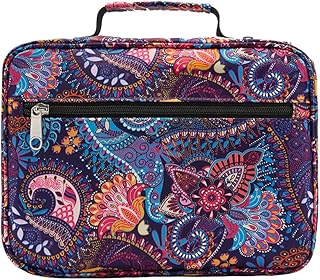 Floral Bible Cover with Handles for Women