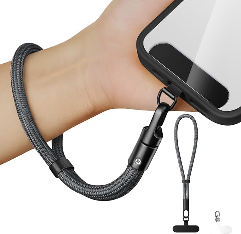 Minimalist Wrist Strap Phone Lanyard with Adjustable Drop-Proof Design