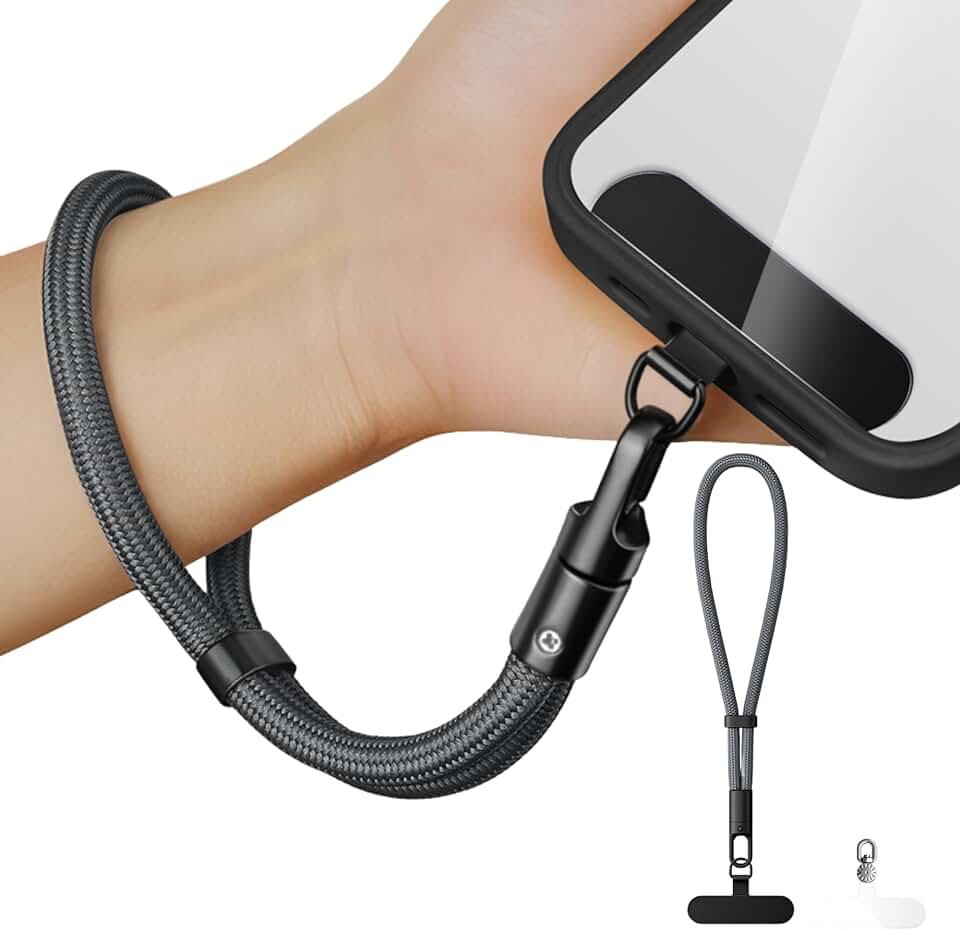 Minimalist Wrist Strap Phone Lanyard with Adjustable Drop-Proof Design