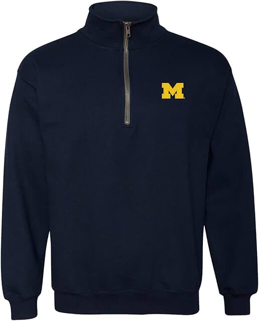 College Quarter Zip Sweatshirt in Team Color