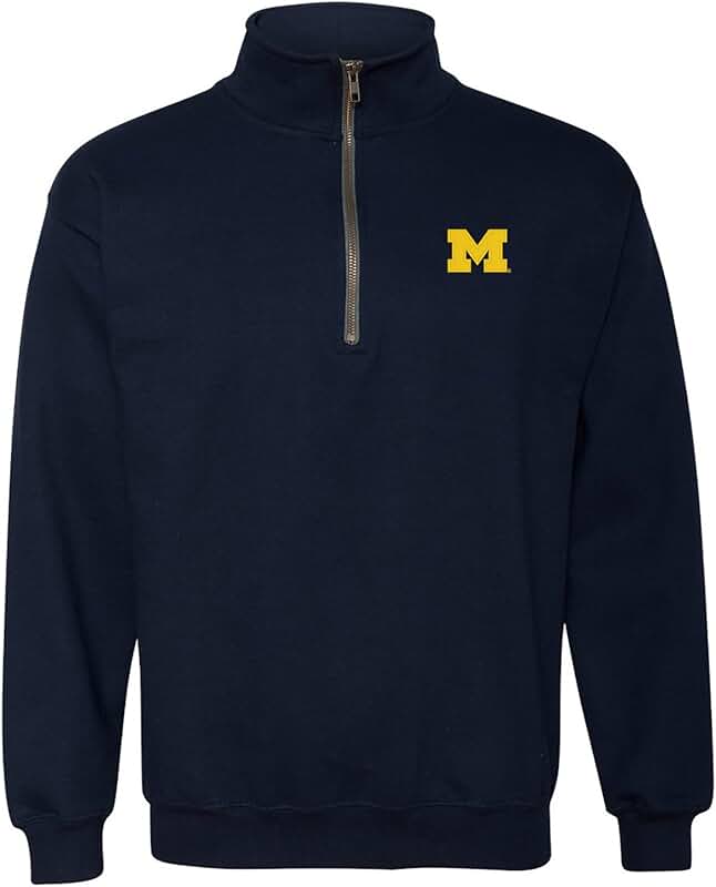 College Quarter Zip Sweatshirt in Team Color