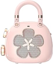 Mini Bluetooth Speaker with Bag Charm in Light Pink